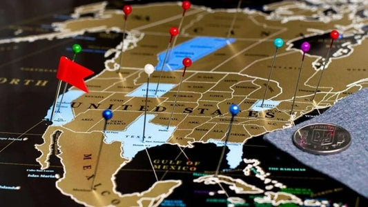 Push Pin Maps vs. Scratch-Off Maps USA - Who Takes the Crown?