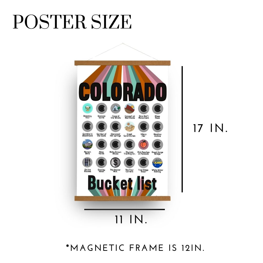 Size of poster chart. 11 x 17 inches.