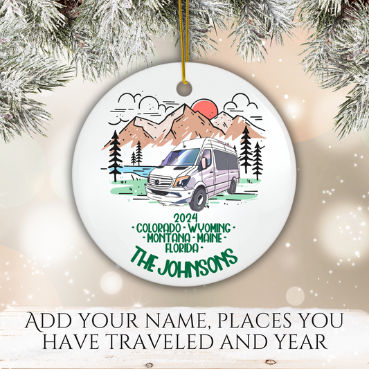 Personalized Sprinter Van Ornament