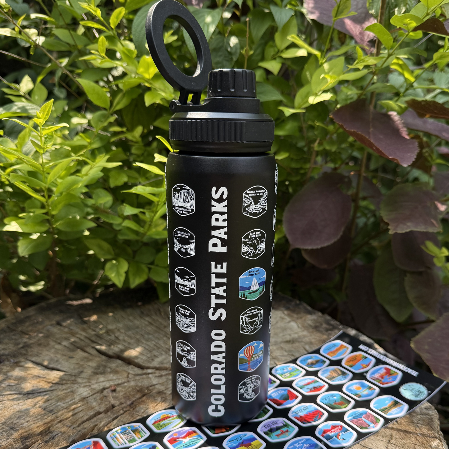 State Park Tracker Water Bottle