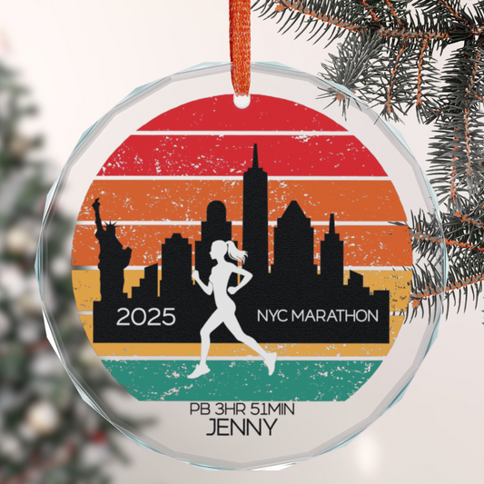 Retro Running Ornament