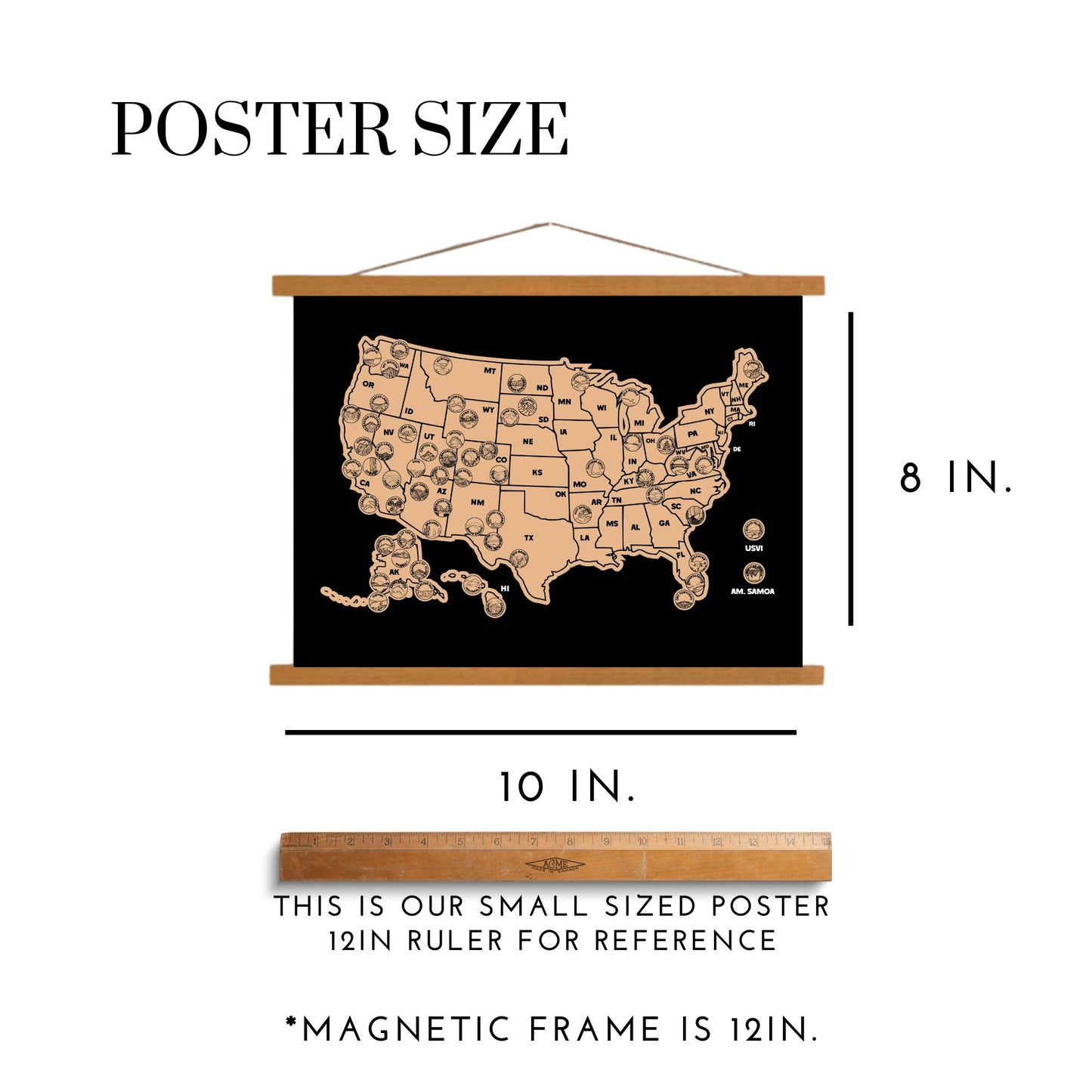 Size of poster chart. 10 x 8 inches.