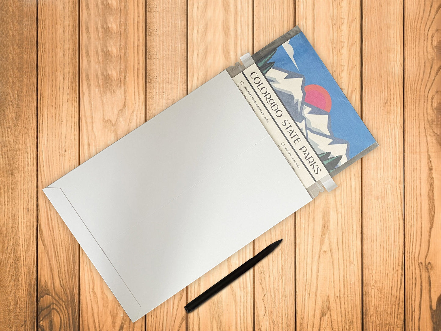 Colorado State Park Checklist with Marker, Travel Gift, Second Anniversary Cotton gift, State Park Map Colorado 11x17