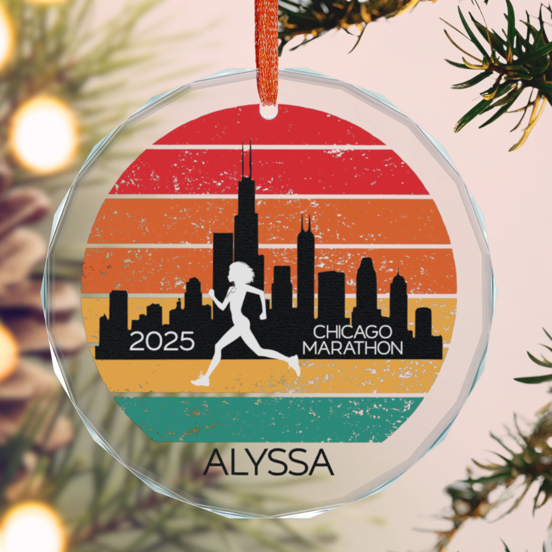Retro Running Ornament