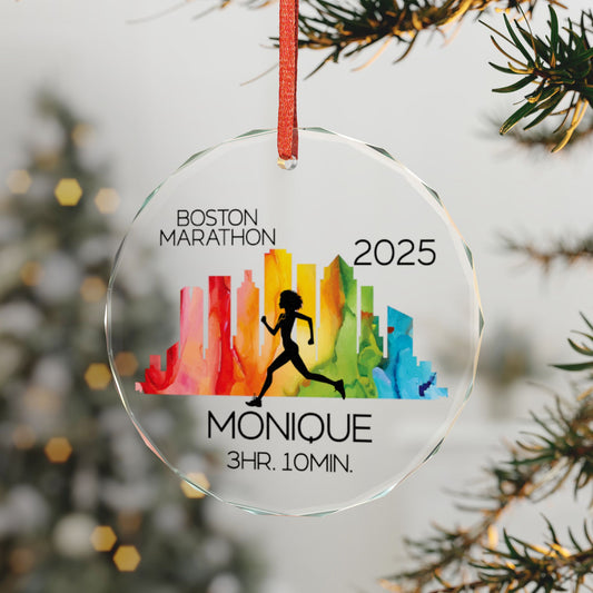 Personalized Marathon Ornament