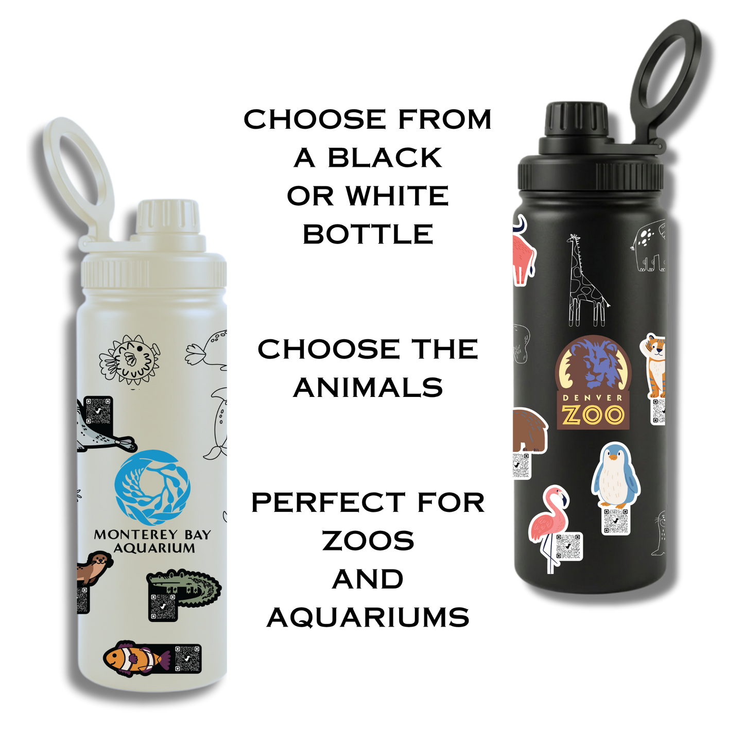 Zoo and Aquarium Tracker Bottles