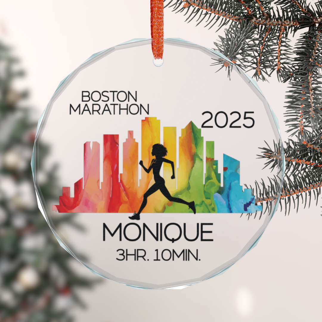 Personalized Marathon Ornament