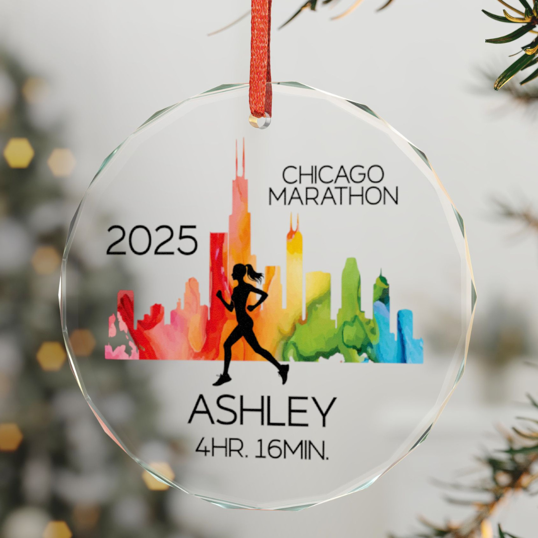 Personalized Marathon Ornament