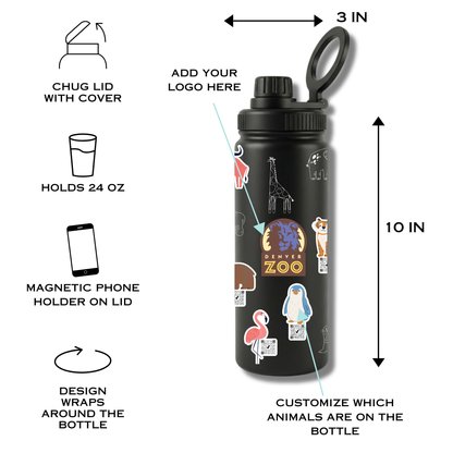 Zoo and Aquarium Tracker Bottles