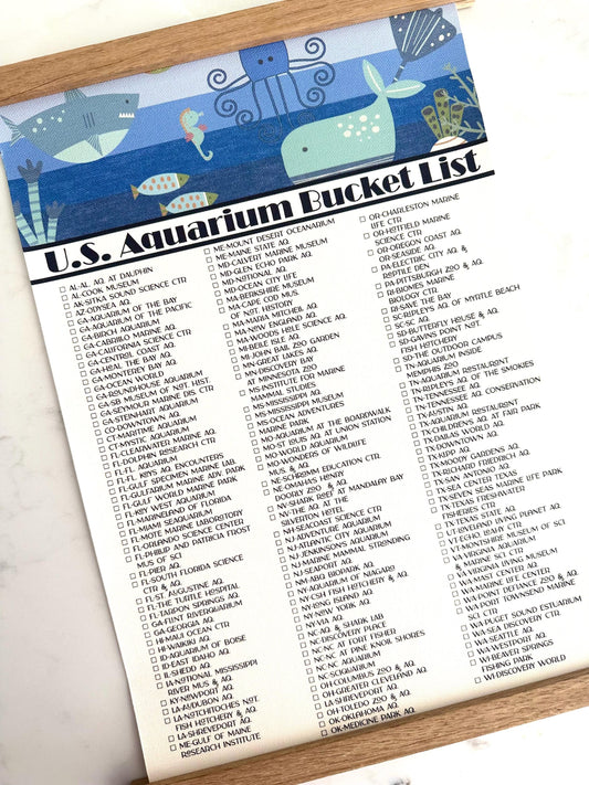 Aquarium checklist, Aquariums in the US, Top Aquariums in the USA, Marine Life, Family Checklist