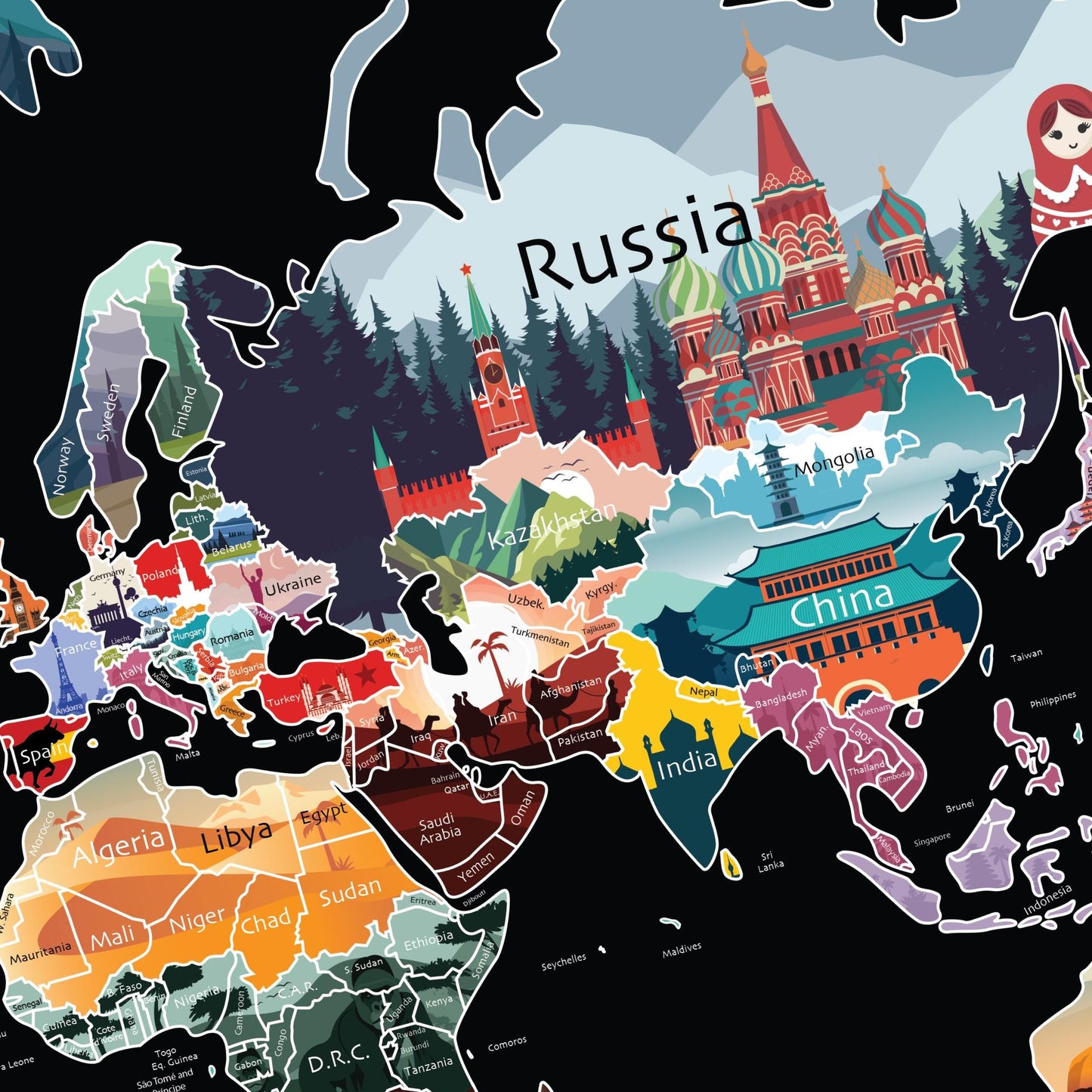 World Scratch off Map, Travel Map, Scratch off Poster, Solo Traveler Gifts, Big World Map, Scratch off World Map, Travel Buddy Gift