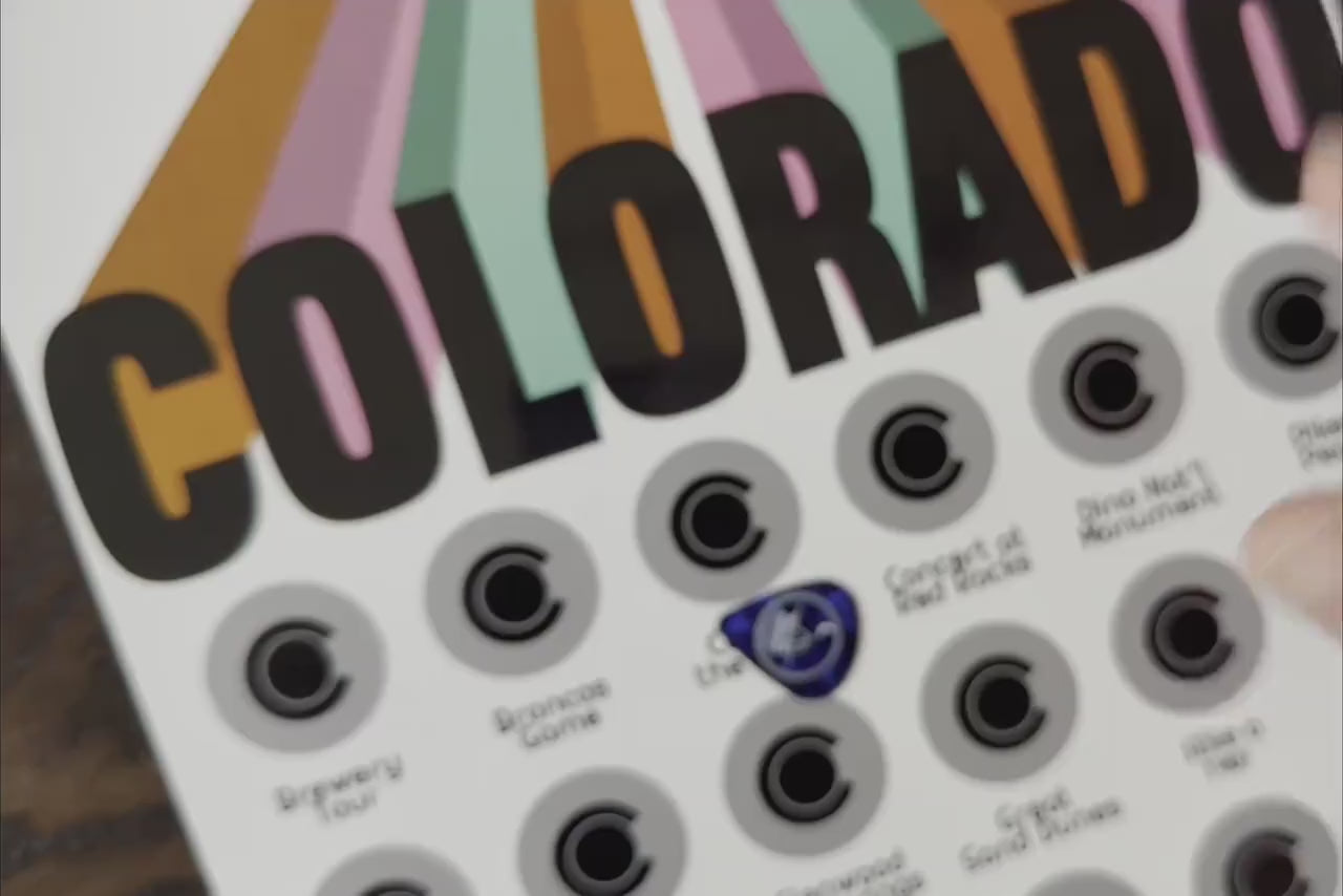 Colorado Scratch off poster, Colorado gifts, Colorado Travel Poster, Housewarming Gift, Colorado Wall, Art, Scratch off map