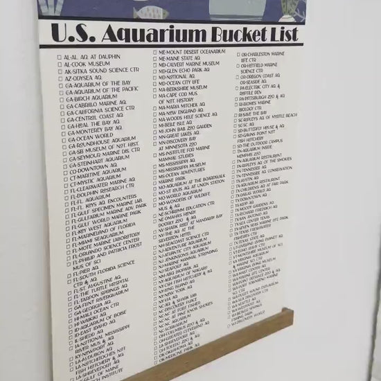 Aquarium checklist, Aquariums in the US, Top Aquariums in the USA, Marine Life, Family Checklist