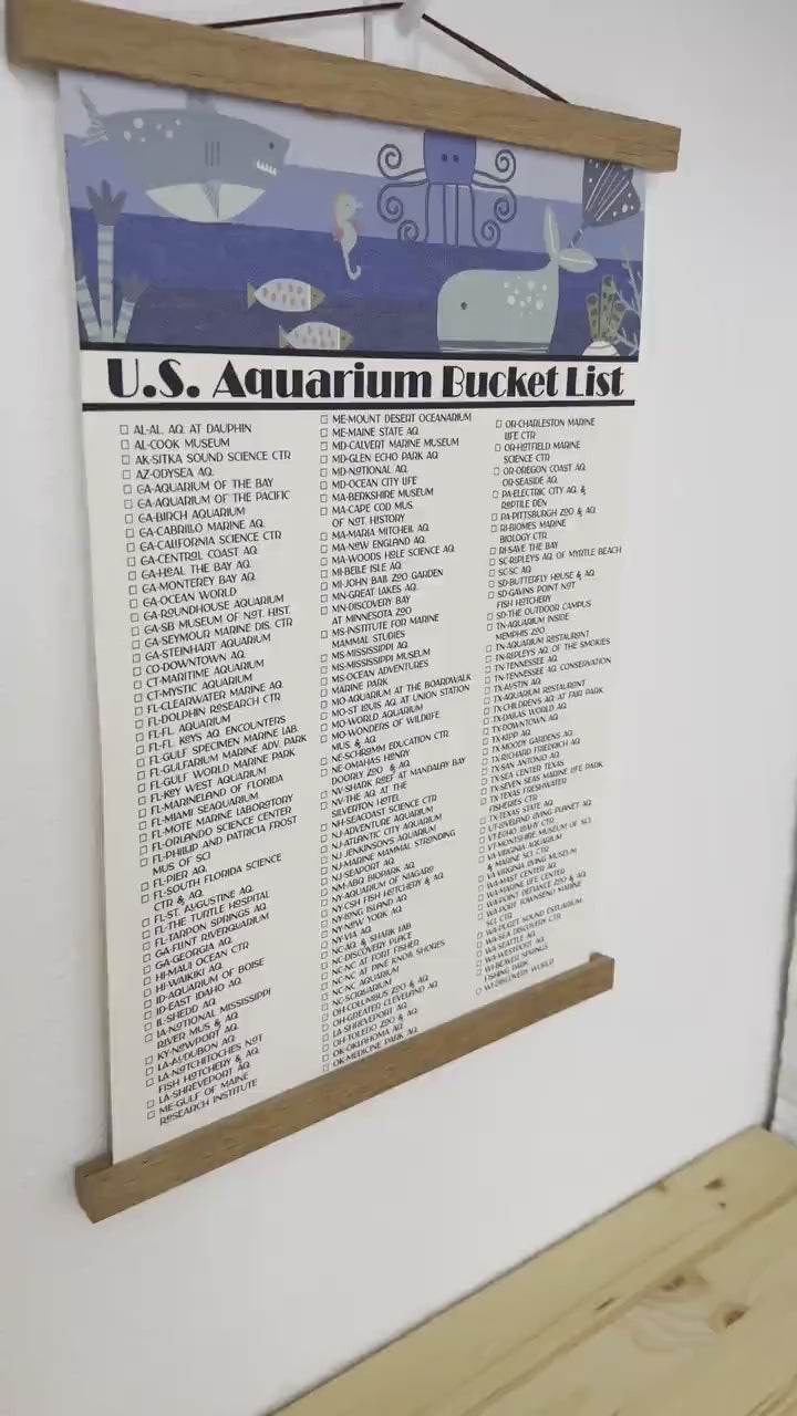 Aquarium checklist, Aquariums in the US, Top Aquariums in the USA, Marine Life, Family Checklist